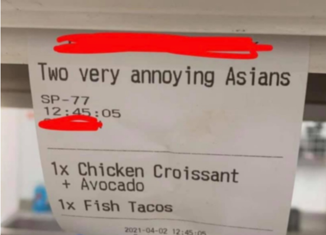澳大利亚一餐厅员工将顾客标为“两个非常讨厌的亚洲人”，经理点赞引批评！