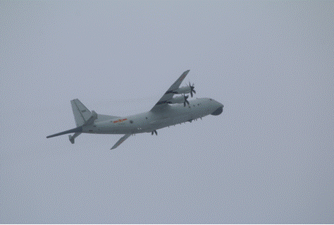 台湾紧盯:解放军1架运-8反潜机昨日进入台湾西南空域！